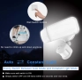 ZOFO LED прожектор със сензор за движение, 4000LM, 5000K, 35W мощен външен прожектор с 2 лампи, снимка 6