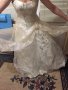 Сватбена,Булчинска(бална) рокля цвят шампанско, снимка 8