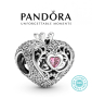 Талисман Пандора сребро проба 925 Pandora Let My Heart Be Your Crown. Колекция Amélie, снимка 1 - Гривни - 44737903