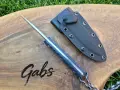 Нож с фиксирано острие FOX Knives FX529,фултанг с тактическа кания, снимка 8