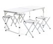 Компект Сгъваема Маса и Столове Malatec , 4 Стола, Алуминиев Материал, Сгъваема, 120 x 60 x 70 cm, снимка 5