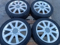 Лети джанти 17ки 5х112 Audi + летни гуми 235/45/17 Continental, снимка 3