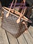 Кафява чанта/реплика  Louis Vuitton Neverfull  код DS-67ZX, снимка 1 - Чанти - 40815290