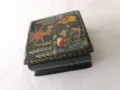 Руска ръчно рисувана кутия папие маше, снимка 4