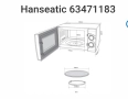 Микровълнова фурна Hanseatic 20л.700W SMH207P3H-P, сребриста, снимка 3
