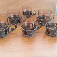 Руски метални стакани  подстакани , снимка 7 - Антикварни и старинни предмети - 30467496