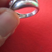 Сребърен пръстен с камък 925, снимка 4 - Пръстени - 35091765