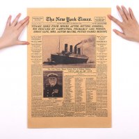 Хартиен постер потъването на Титаник плакат кораб титаник, снимка 4 - Декорация за дома - 29407262