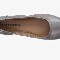Дамски балетки Amazon Essentials балерини N41 цвят метално сребристо, снимка 4 - Дамски ежедневни обувки - 44737524