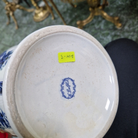 Превъзходна антикварна колекционерска холандска порцеланова ваза Delft , снимка 6 - Вази - 44632782
