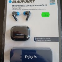BLAUPUNKT TWS 20 BK bluetooth истински блутут безжични слушалки , снимка 1 - Безжични слушалки - 39207744