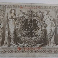 Райх банкнота - Германия - 1000 марки / 1910 година- 17954, снимка 8 - Нумизматика и бонистика - 31034691