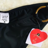 Нов бански комплект в черно на бели точки бюстие бикина връзки , снимка 8 - Бански костюми - 29511200