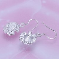 Сребърен комплект обици и пръстен с роза, снимка 3 - Колиета, медальони, синджири - 31939466