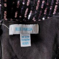 BLUE VANILLA - лъскава синя рокля, снимка 3 - Рокли - 39894360