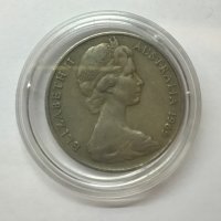 20 cents nickel coin Elizabeth II 1969, снимка 2 - Нумизматика и бонистика - 35573238