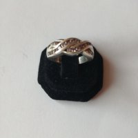 Сребърен пръстен с циркони - 925 сребро, снимка 4 - Пръстени - 30723587