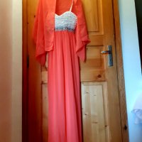 Официална дълга рокля с бюстие и презрамки  XL, XXL, снимка 3 - Рокли - 30180209