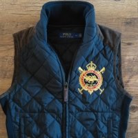 Polo Ralph Lauren Equestrian Vest Suede Trim White Quilted Full Zip - страхотен дамски елек, снимка 6 - Елеци - 42925536