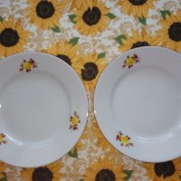 Голяма чиния и 2 малки чинии - български порцелан, снимка 6 - Чинии - 37597996
