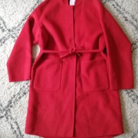 Червено палто/манто Mango, снимка 1 - Палта, манта - 39862667