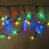 Коледни лампички Завеса, 200 LED, Многоцветни, снимка 1 - Лед осветление - 42720727