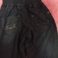 Ватирани дънки за момиче, снимка 4 - Детски панталони и дънки - 30789941