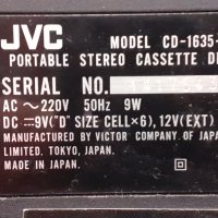 JVC Portable Stereo Cassette Deck CD-1635-2Е, снимка 5 - Радиокасетофони, транзистори - 34956095