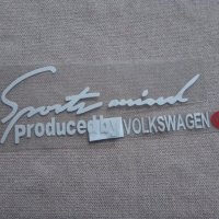 Качествен винилов стикер за преден капак на Фолксваген Volkswagen / Sport mind produced by Volkswage, снимка 1 - Аксесоари и консумативи - 37845086