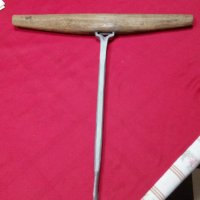 Дърводелски свредел от ковано желязо - ретро инструмент, маткап, снимка 6 - Антикварни и старинни предмети - 35615767