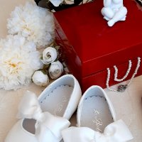 Бели Официални бебешки и детски обувки за Кръщене, снимка 11 - Бебешки обувки - 37684548