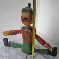 Пинокио много стара играчка  от дърво, марионетка, снимка 7 - Антикварни и старинни предмети - 29741542