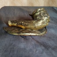стар метален пепелник, снимка 1 - Антикварни и старинни предмети - 29987729
