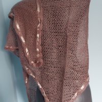 Дизайнерски шал със сатенена лента "Saint Tropez"® , снимка 5 - Шалове - 35511150