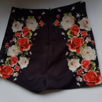 Уникални къси панталонки на цветя с камъни с висока талия на намаление, снимка 7 - Къси панталони и бермуди - 29583414