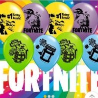 Fortnite Фортнайт шарени обикновен надуваем латекс латексов балон парти балони, снимка 2 - Други - 30206599