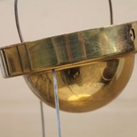 Немски абажур-стъкло и месинг, снимка 4 - Антикварни и старинни предмети - 42434831