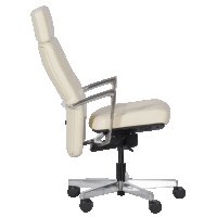 Ергономичен стол GOBI - крем, снимка 3 - Столове - 40570135
