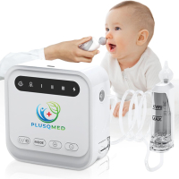 Електрически аспиратор за нос Plusqmed Baby, 3 нива, бял, снимка 1 - Други - 44636370