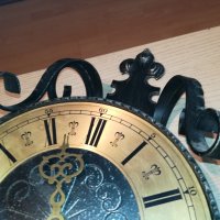 часовник с махало от ковано желязо-70х20см-внос швеицария, снимка 10 - Колекции - 30143549