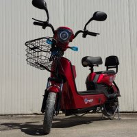 Електрически скутер 350W 20Ah батерия модел MK-K червен цвят, снимка 1 - Мотоциклети и мототехника - 40534532
