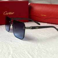Cartier висок клас мъжки слънчеви очила с дървени дръжки, снимка 8 - Слънчеви и диоптрични очила - 42765597