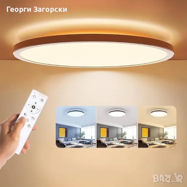 LED Плафон за таван 24W тънък ( SLIM ) 3000,4000,6500К, снимка 1
