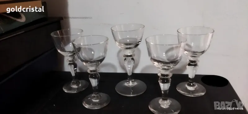 Ретро стъклени чаши чашки, снимка 1