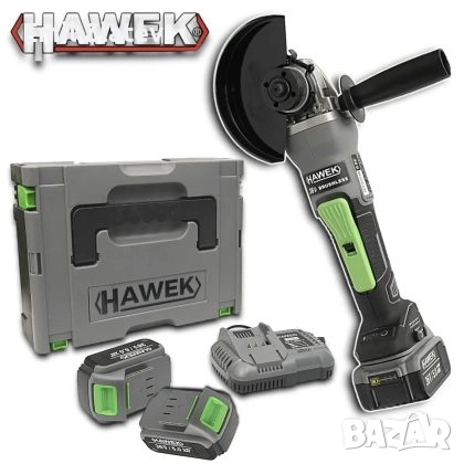 Акумулаторен безчетков ъглошлайф 36V 5,0Ah HAWEK, снимка 1