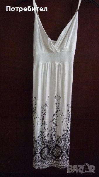 Памучна рокля с презрамки S-М, снимка 1