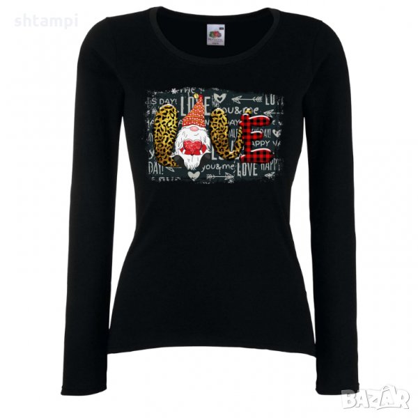 Дамска тениска Valentines Day Gnome Love, снимка 1