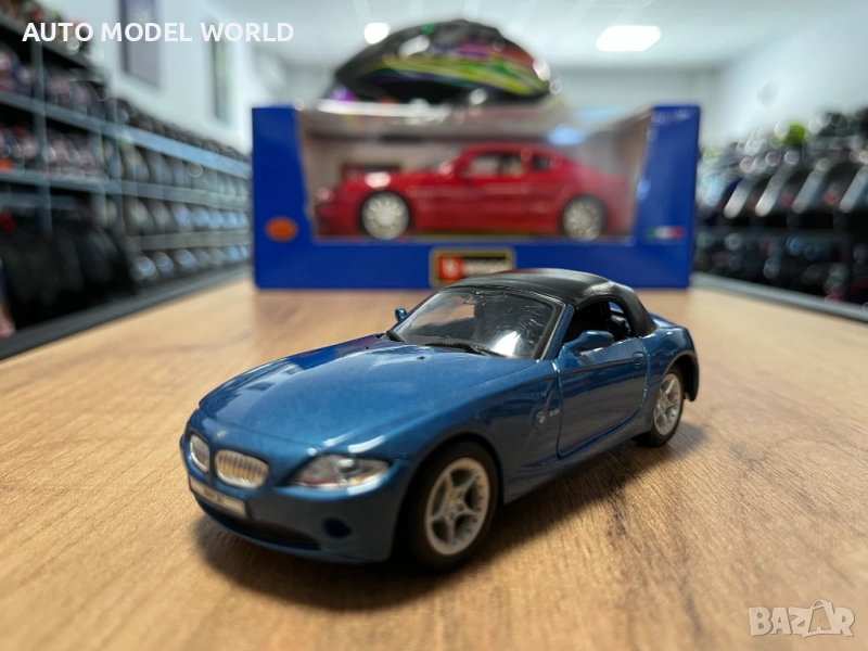 Колекционерски модел метална количка WELLY BMW Z4 CABRIO 1:43, снимка 1