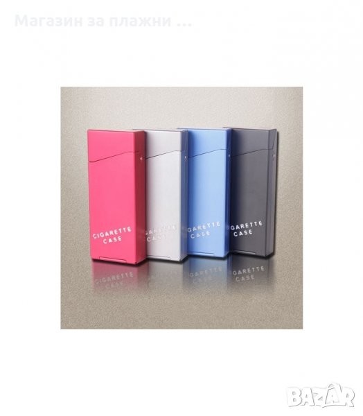 АЛУМИНИЕВА ДИЗАЙНЕРСКА ТАБАКЕРА ЗА СЪХРАНЕНИЕ НА ТЪНКИ ЦИГАРИ - код 1460, снимка 1