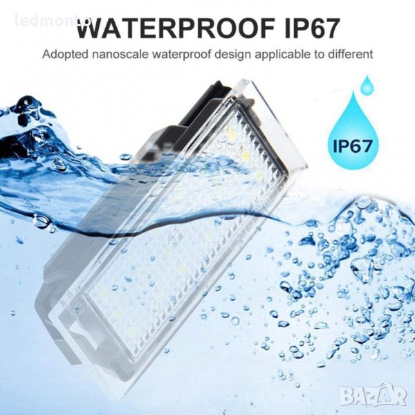 плафон LED регистрационни табели, плафон за Renault Clio 2 3 Kadjar Twingo Espace https://monto.bg/, снимка 1